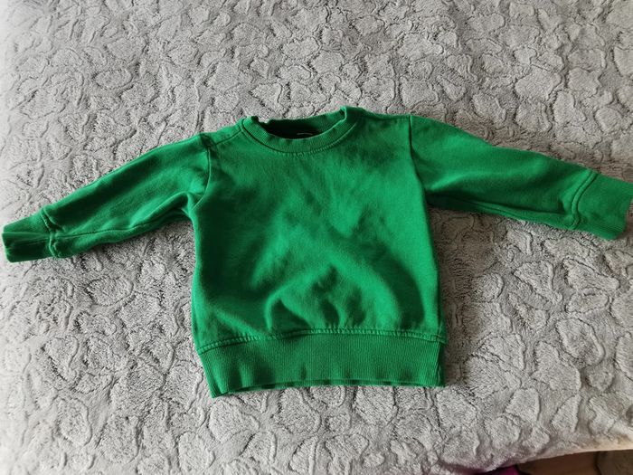 Pull vert émeraude pour enfant 5-6 ans