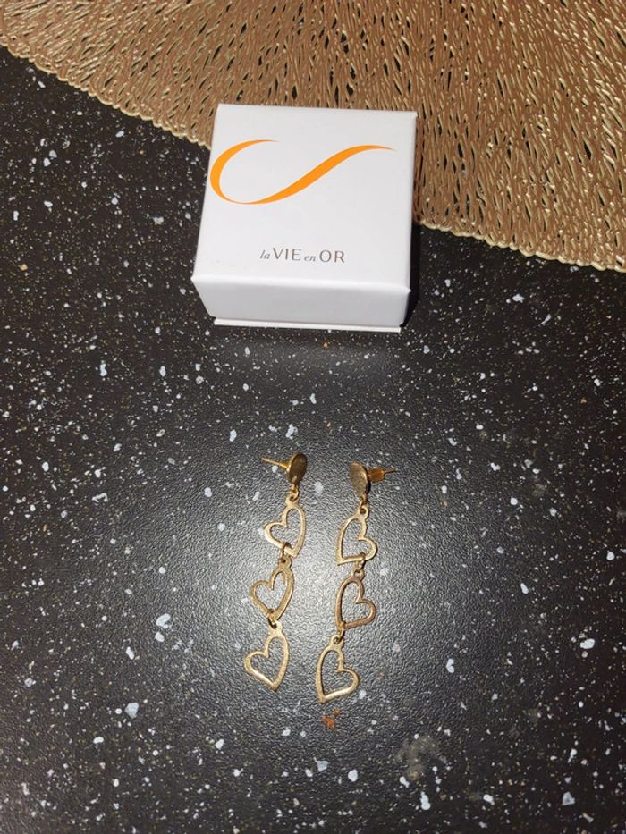 Boucle d'oreilles plaqué or