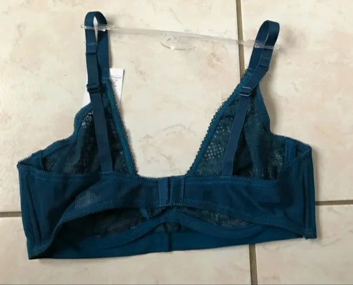 Soutien-gorge Envie de lingerie bleu salomé 90C Neuf avec son étiquette - photo numéro 2