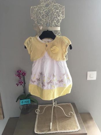 Robe et boléro  fille 6 mois