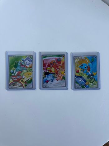 Trio Starters Kanto / Pack Partenaire 2026 / Bulbizarre Salamèche et Carapuce