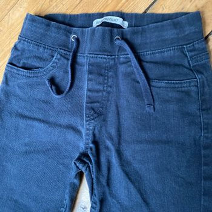 Pantalon jeggpant coton bleu marine 8 ans même pas peur