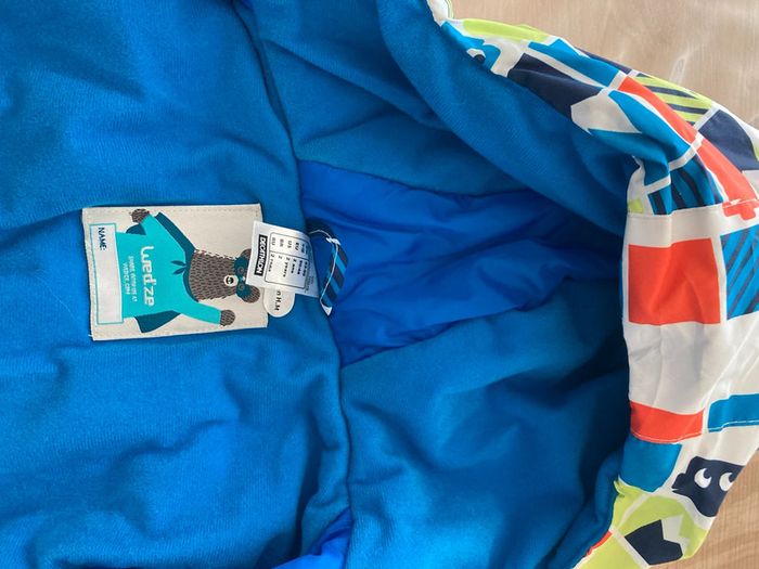 Ensemble de ski bleu avec veste à motifs taille 2 ans - photo numéro 11