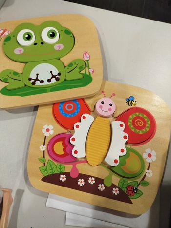 2 puzzles en bois