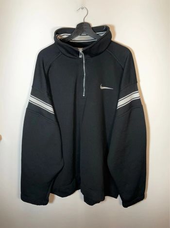Pull chaud 1/4zip pour homme Nike noir taille XXL 110