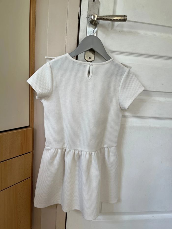 Robe longue manches courtes blanche 6-7 ans Tex - photo numéro 4