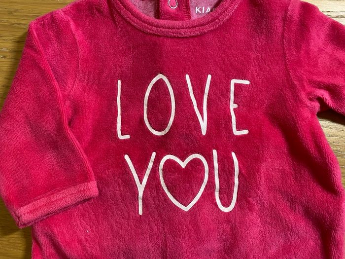 Kiabi Pyjama Grenouillère fuchsia Taille 1 mois - photo numéro 5