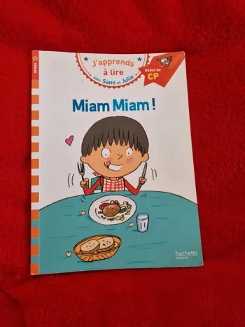 Livre j'apprends à lire miam miam