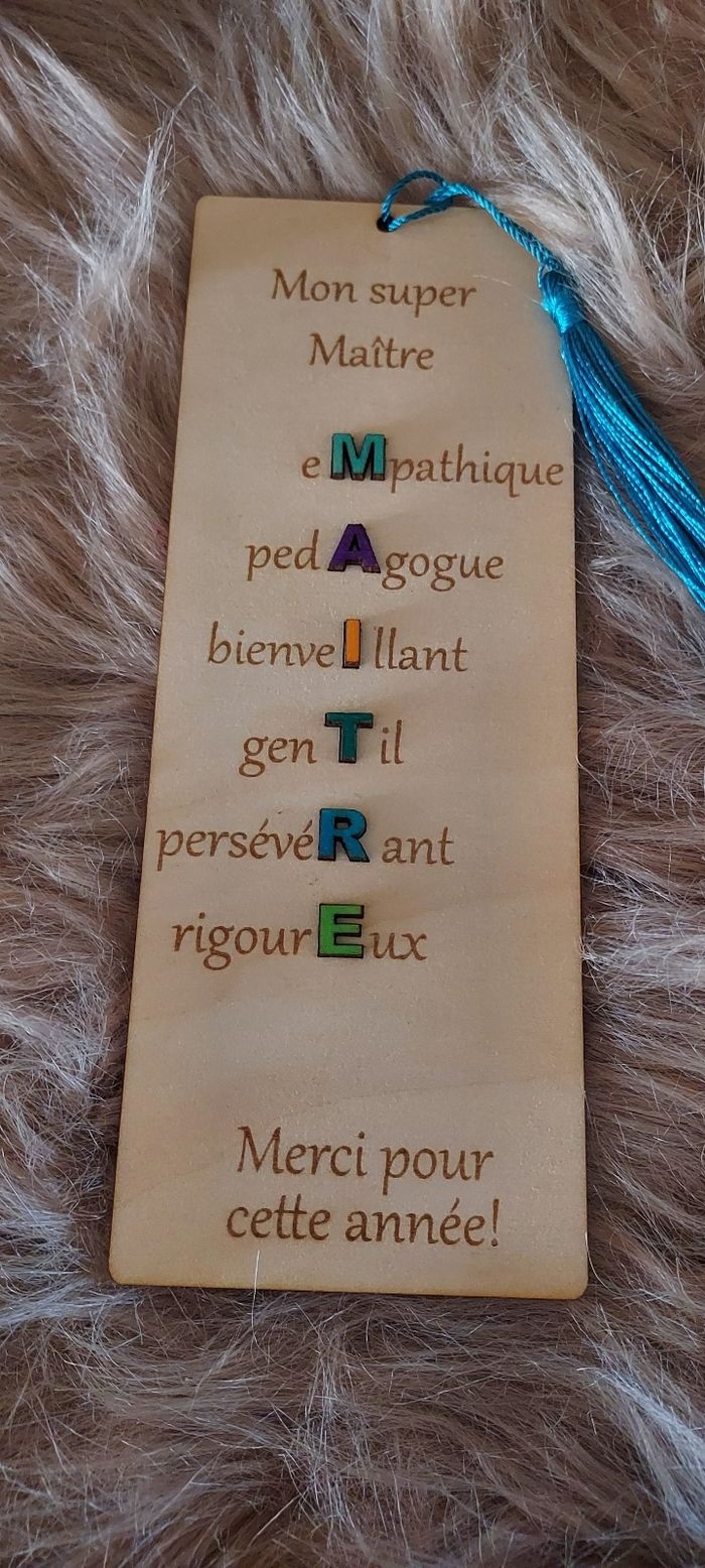 Marque page maître