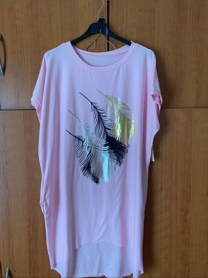 Blouse tendance plume fantaisie