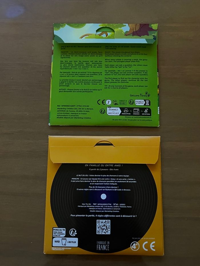 2 Jeux de poche Quiz my face Take The Mic NEUFS - photo numéro 2