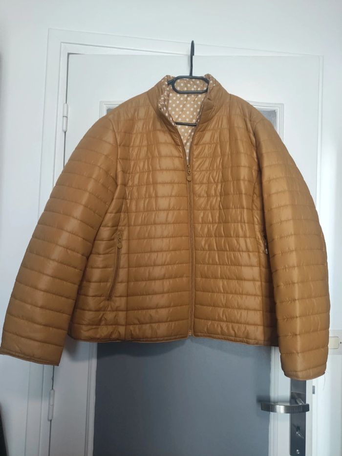 Manteau doudoune mi saison réversible 48/50