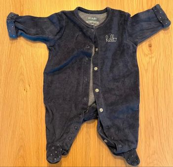 Pyjama bébé 1 mois bleu