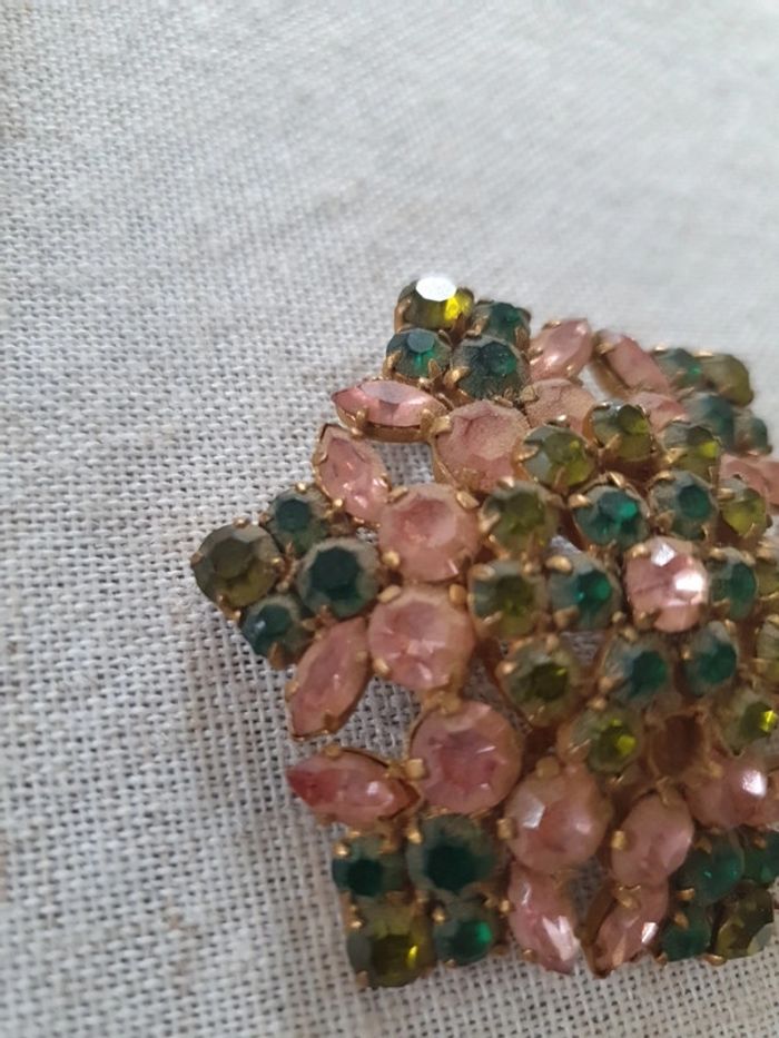 Broche ancienne strass - photo numéro 3