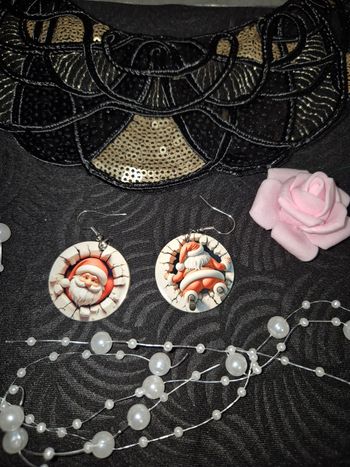 Boucle d'oreille Noël