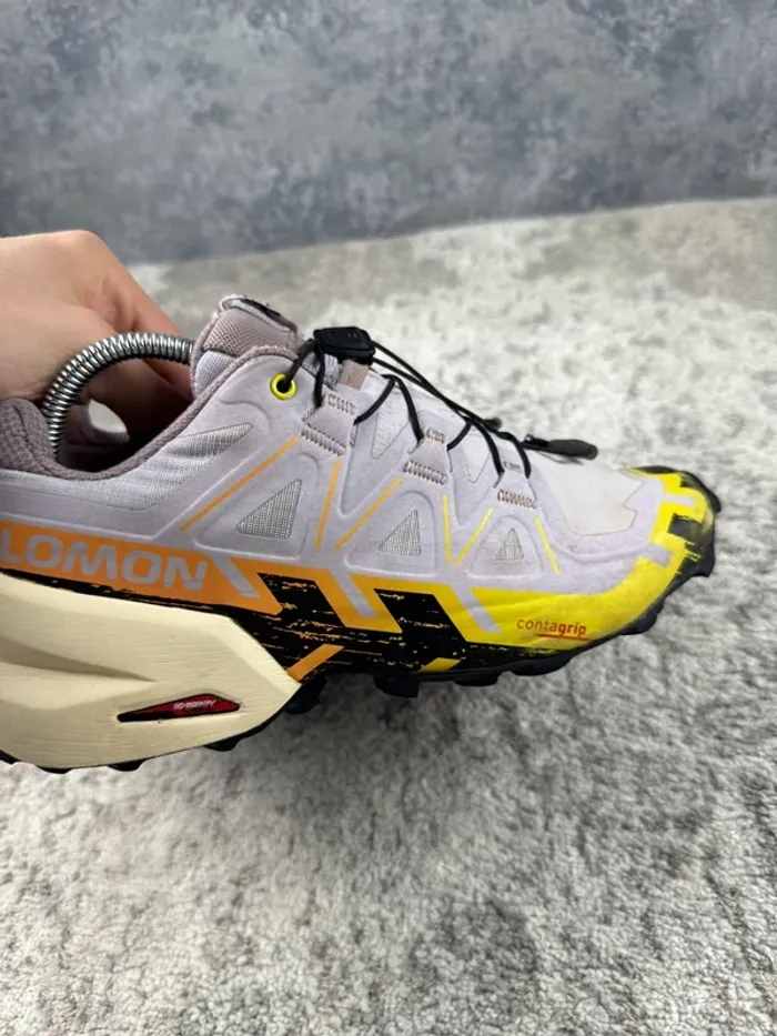 Salomon SpeedCross 6 - Purple & Yellow & Orange - photo numéro 14