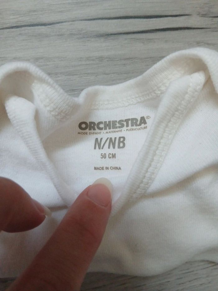 Lot body manches longues ~ Orchestra ~ Naissance (50cm) - photo numéro 12