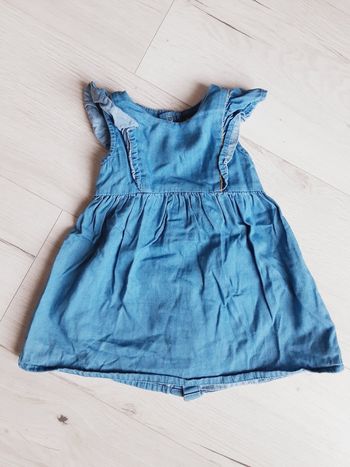 Vêtement bébé fille robe bleue Kiabi 9 mois