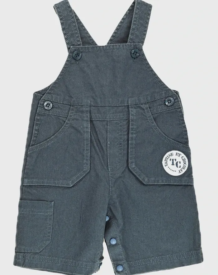 Salopette-short 12 mois en coton et élasthanne Tartine et Chocolat