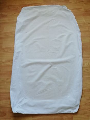 drap housse bleu ciel 80 x 40 cm