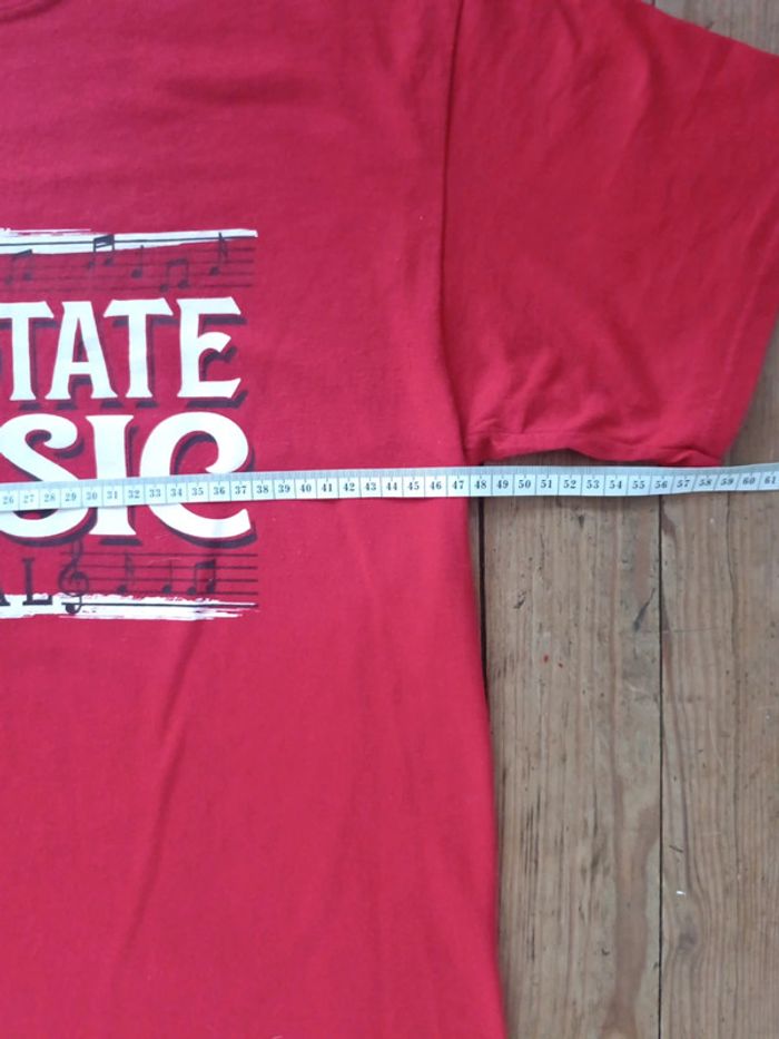 T-shirt State Music Festival kansas hight school 2022 rouge M - photo numéro 6