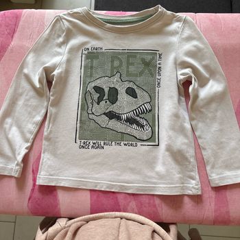 T-shirt manche longue crâne dino