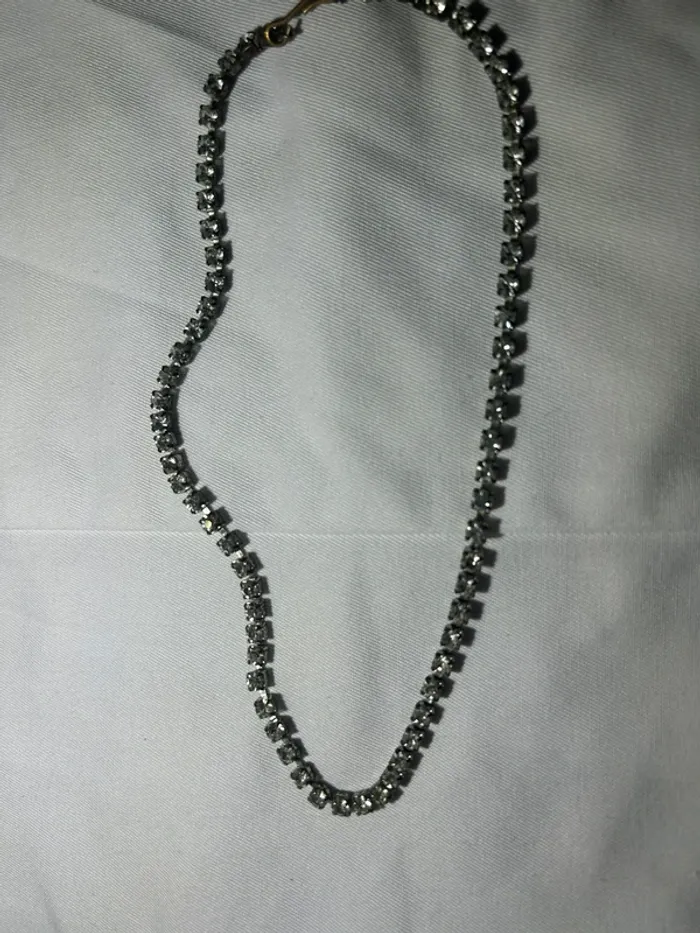Collier argenté vintage - photo numéro 3