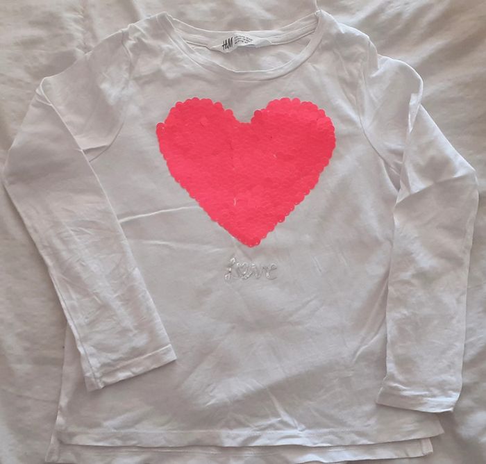Haut manches longues à paillettes réversibles fille 4-6 ans / H&M