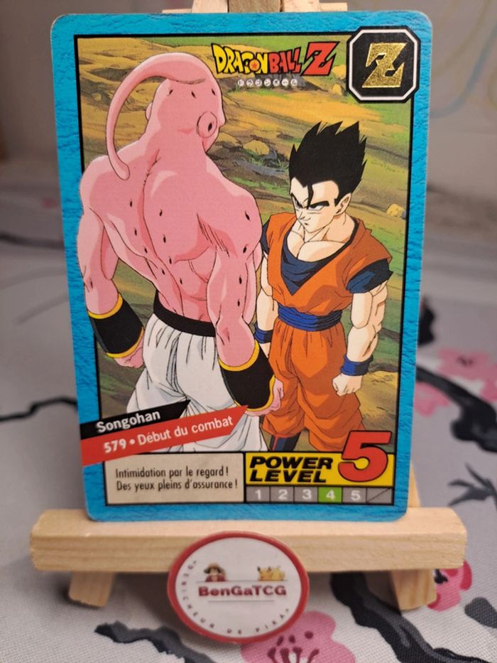 Carte Songohan 579 Début du combat Dragon Ball Z Cardass Bandai 1996 Le Grand Combat Fr