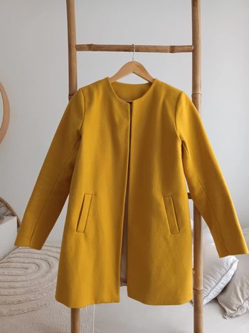 Veste blazer jaune moutarde taille unique