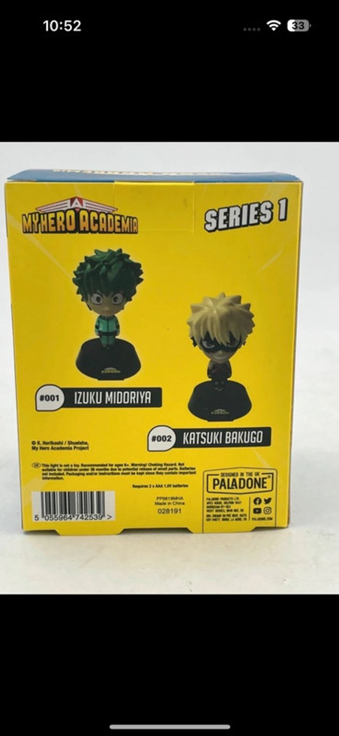 Figurine / Lampe Icons My Hero Academia Izuku Midoriya Light N•001 neuf - photo numéro 2