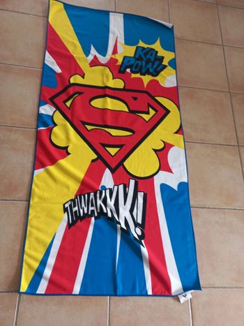 Drap de plage bain serviette superman 75 x 150 cm