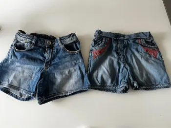 Lot de 2 shorts en jean