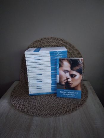 Lot de 19 livres azur