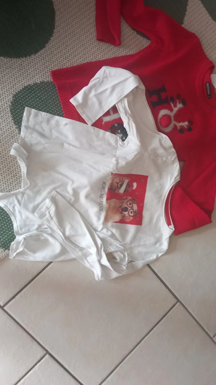 Lot de vêtements fille noel 8 ans bon état - photo numéro 3