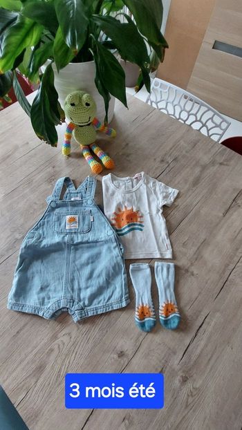 Ensemble salopette tee shirt