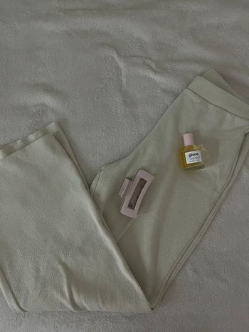 pantalon zara beige