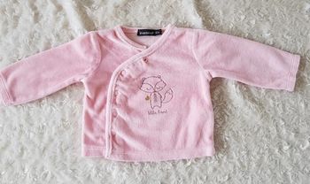 brassière gilet fille 3 mois 62 cm