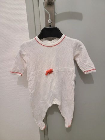 Pyjama grenouillère  petit bateau  fille taille 3 mois