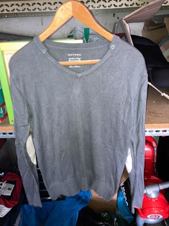 Pull fin gris