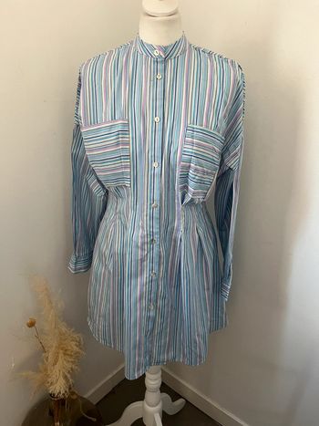 Robe à rayure cintrée Zara XS comme neuve