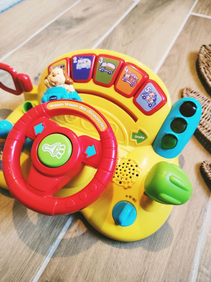 🚗Tableau de bord voiture/Volant Vroum Vroum électronique sonore et lumineux marque Vtech - photo numéro 4