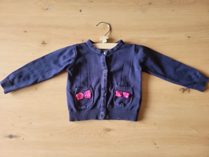 Gilet marine - 12 mois