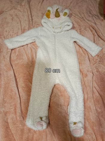 Combinaison licorne 80cm