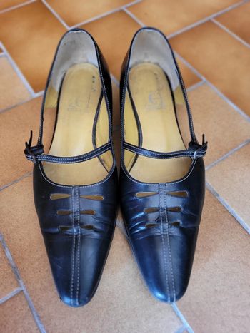 Chaussures semi ouvertes cuir