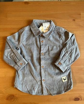 (Neuve non portée) superbe chemise ml velours #24mois Garçon