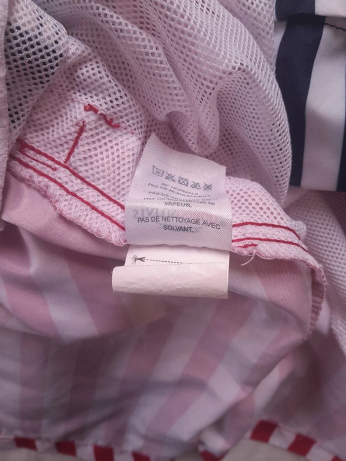 Short de bain rayé rouge status beach - photo numéro 12