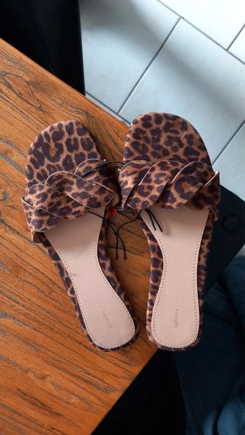 Tongs mules femme primark léopard neuf