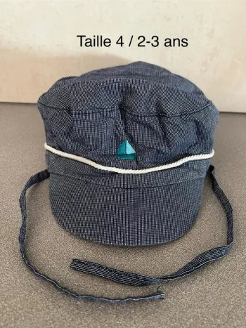 Casquette marin jean taille 4 2-3 ans Sergent Major