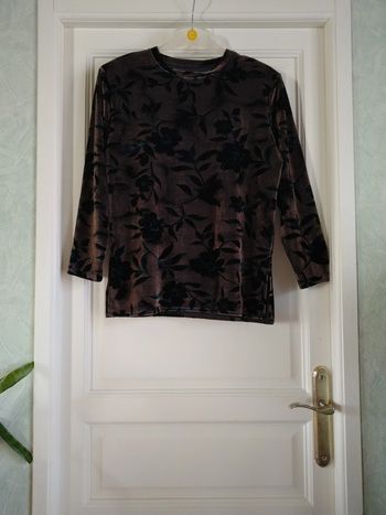 Haut velours Taille Unique